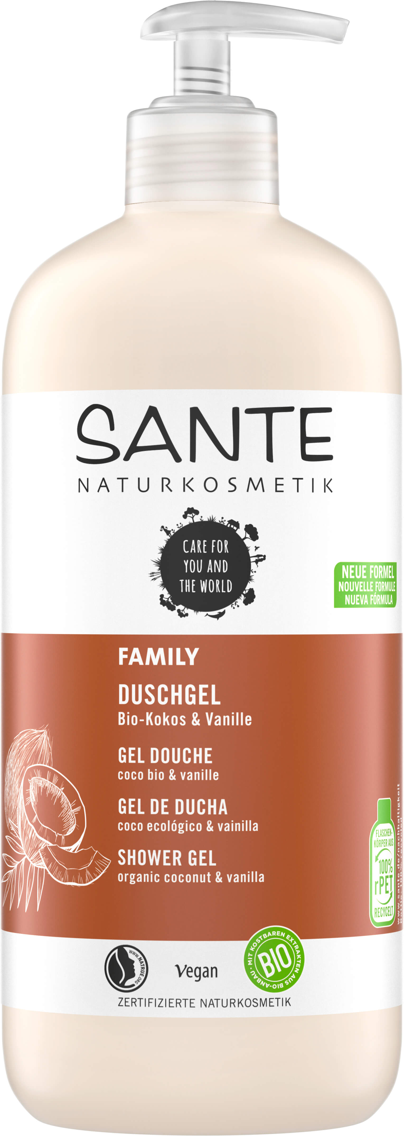 Duschgel Bio-Kokos & Vanille | SANTE Naturkosmetik