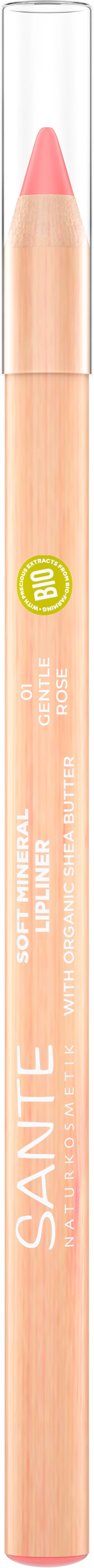 Soft Mineral Lipliner 01 Gentle Natural | Rose Cosmetics SANTE