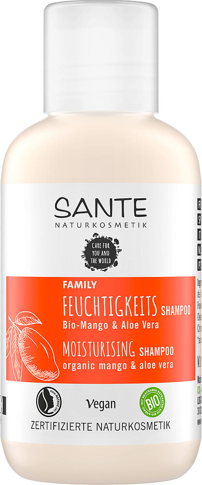 Travel size Moisturizing Shampoo Organic Cosmetics | Aloe Mango Vera Natural & SANTE
