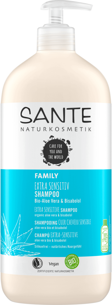 Vera & SANTE Shampoo Naturkosmetik | Bio-Aloe Extra Bisabolol Sensitiv