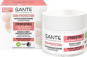 Skin Protection 24h Feuchtigkeitscreme mit Probiotika, Bio-Inca Inchi-Öl & Bio-Sheabutter