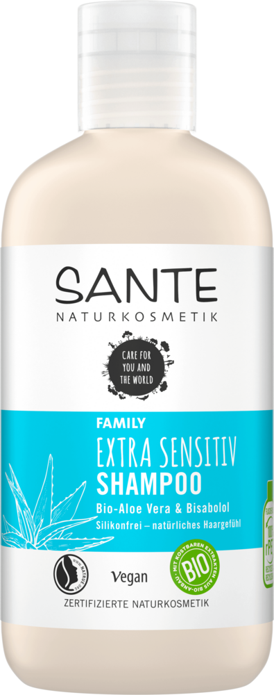 Naturkosmetik Bio-Aloe Vera Extra & Bisabolol Sensitiv | SANTE Shampoo