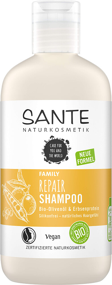 Repair Shampoo Bio-Olivenöl & Erbsenprotein