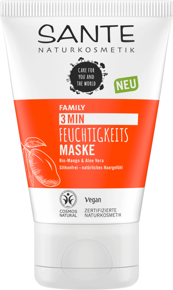 3 Min Feuchtigkeits Maske Bio-Mango & Aloe Vera
