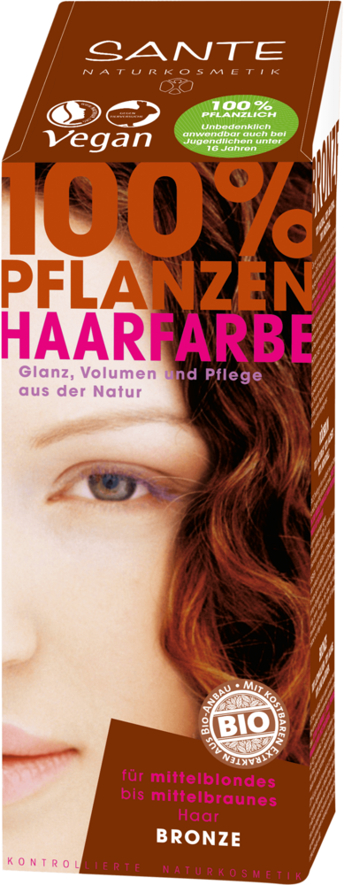 Pflanzenhaarfarbe - bronze