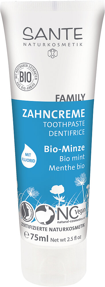 Zahncreme Bio-Minze mit Fluorid