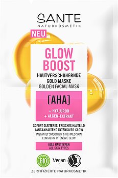 Glow Boost Hautverschönernde Gold Maske