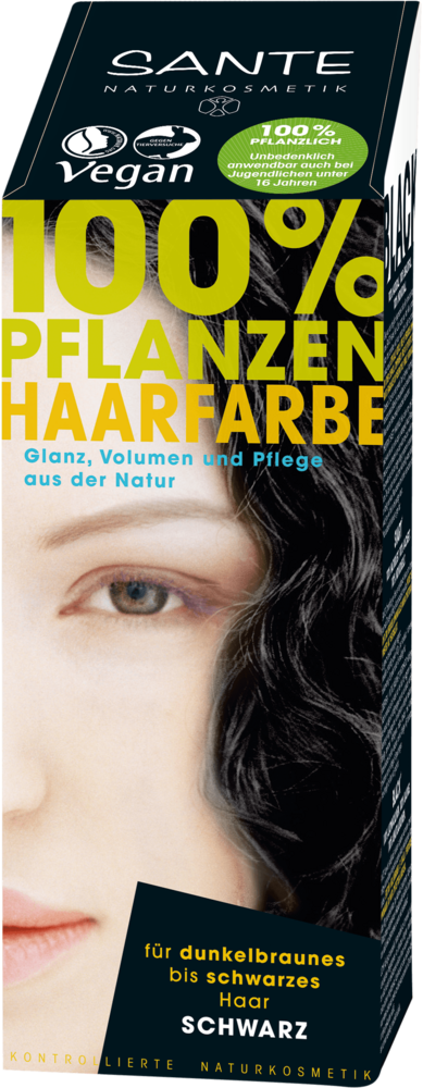 Pflanzenhaarfarbe - schwarz