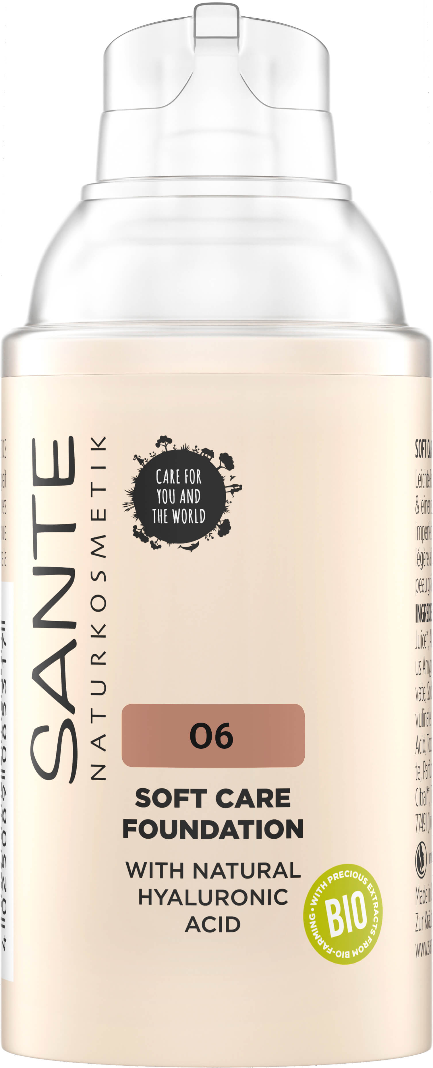 Soft Care Foundation 06 Neutral Amber SANTE Naturkosmetik