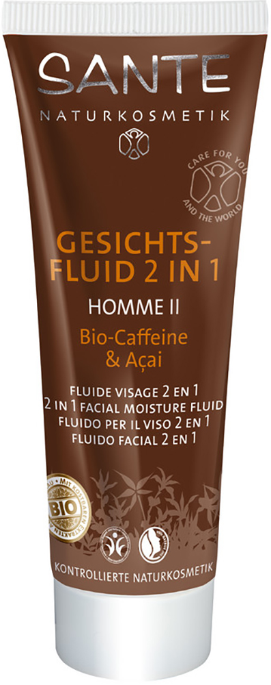 Homme II Gesichtsfluid 2in1 Bio-Caffeine & Açai